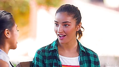 Mature and a sexy brunette